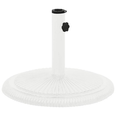vidaXL Umbrella Base White 17.7"x17.7"x11.8" Cast Iron