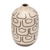 Sagebrook Home 10" Ceramic Vase - Contemporary Decorative Vase in with Creative Abstract Design Table Decor - 2 of 4