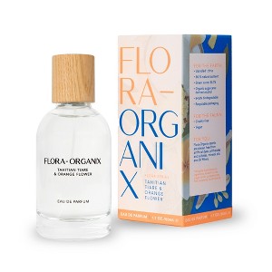 FLORA-ORGANIX Tahitian Tiare & Orange Flower Eau De Perfume, Vegan, Cruelty-Free, 1.7 fl oz - 1 of 4