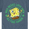 Boys' - SpongeBob Squarepants - Who Needs Luck With This Charm Short Sleeve Graphic T-Shirt - 2 of 4