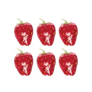 Gallerie II Strawberry Ornaments Set of 6 - 1 of 2