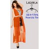 LA LEELA Women's Summer Vacation Beachwear Long Bathing Suit Open Front Soft Beach Holiday Swimwear Coverups Duster Cardigan - 3 of 4