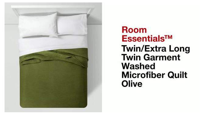 Garment Washed Microfiber Quilt - Room Essentials™, 2 of 13, play video