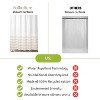 Folkulture Shower Curtain, 72'' X 72" with Tassels, Black & White Shower Curtain for Bathroom Decor, Premium Recycled Cotton (Cabana Stripe) - 4 of 4