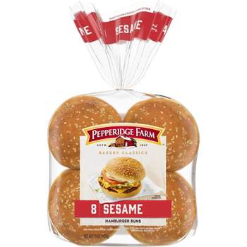 Pepperidge Farm Bakery Classics Sesame Topped Hamburger Buns - 15oz/8ct