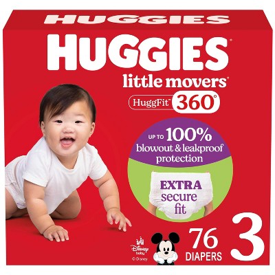 Huggies Little Movers HuggFit 360 Diapers