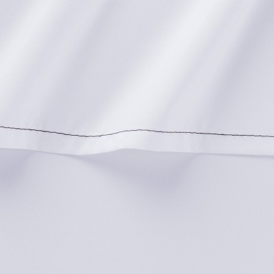 Twin White Brushed Microfiber Flat Sheets Set - Pack of 6