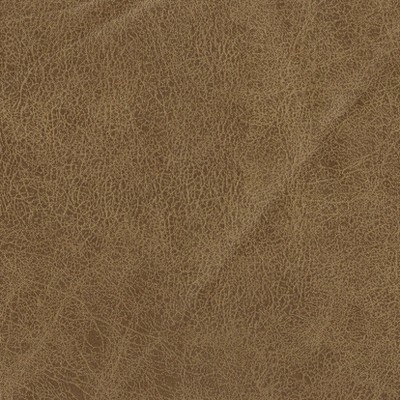Flax Brown Faux Leather Modern Barrel Accent Chair