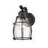 Chloe Lighting Charlotte Industrial 1 Light Textured Black Outdoor Wall Sconce 10" Tall - 2 of 4