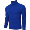 Coolmee Men's Slim Fit Basic Turtleneck Long Sleeve Lightweight Pullover Sweaters Casual Knitted Tops - 2 of 4