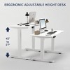 ORRD 55" Electric Height Adjustable Standing Desk, Modern Luxury Lift-up Computer Table for Home Office & Gaming - 3 of 4