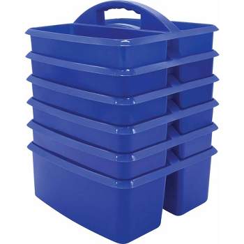 Teacher Created Resources® Blue Plastic Storage Caddy, Pack of 6