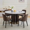 Upholstered Dining Chairs Set of 2, Modern Kitchen Chairs with Thick Cushions - 4 of 4