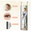 48x14 Inch Full Length Tempered Glass Door Mirror - Over The Door Hanging, No Drill Installation - 2 of 4