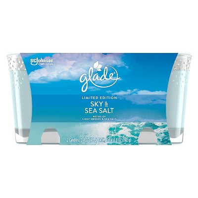 Glade Two Pack Candles Sky & Sea Salt - 6.8oz/2ct