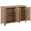 CAVINAS Modern 4-Doors Entryway Sideboard Cabinet with Window Design,Wooden Buffet Cabinet with Storage for Kitchen,Dining Room - 2 of 4