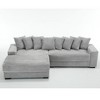 NicBex New Arrival Oversized 2 Piece L Shaped Corduroy Sofa with Left Chaise Daybed,Armrests & Throw Pillows,Easy Assembly - 3 of 4