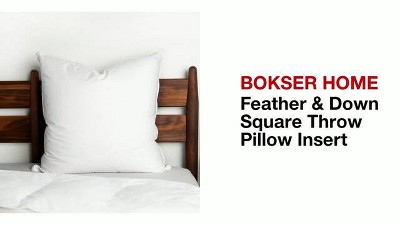 Feather & Down Square Throw Pillow Insert - Bokser Home