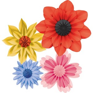 Teacher Created Resources® Wildflowers Paper Flowers, Pack of 4 - 1 of 3