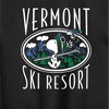 Boys' - Peanuts - Snoopy and Woodstock Vermont Ski Resort Graphic Long Sleeve Fleece Sweatshirt - 2 of 4