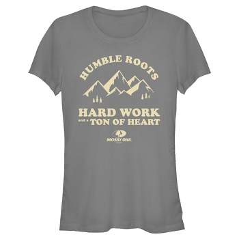Girl's Mossy Oak Humble Roots Hard Work And A Ton Of Heart T-shirt - Purple  Berry - Medium : Target