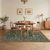 Washable Rugs for Living Room, Non Slip Floral Area Rugs, Low Pile Stain Resistant Botanical Bird Soft Carpet - 3 of 4