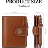 FATMOON Wallet for Women - RFID Blocking Bifold Leather Wallet with 16 Card Slots & Zipper Pocket,Easy-to-Use - 3 of 4