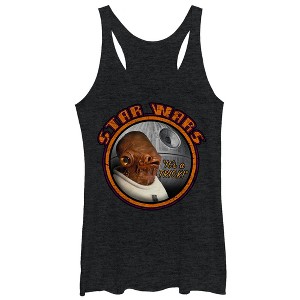 Women's Star Wars Ackbar Halloween It's a Trick Racerback Tank Top - 1 of 3