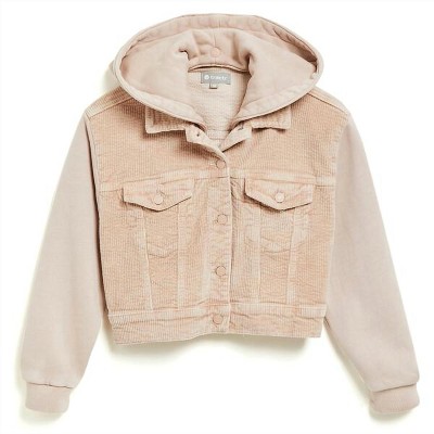 Women's Girl Corduroy Knit Crop Jacket - tractr