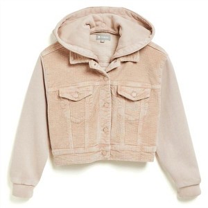 Women's Girl Corduroy Knit Crop Jacket - tractr - 1 of 4