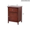 Kumasinova Wood Nightstand,Bedside Tables with 1 Drawer and 1 Storage Cabinet,End Table for Bedroom,Living Room - 2 of 4