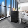 Munora - 2-Drawer Locking Vertical File Cabinet - Heavy Duty for Letter Size Files - Black - 2 of 4