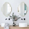 Beautyolove 20 in. W x 30 in. H Scalloped Gold Decorative Wall Mirror - 2 of 4