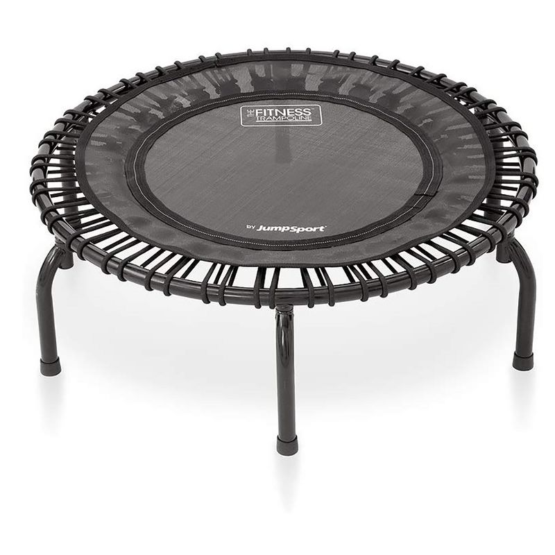 JumpSport 220 In Home Cardio Fitness Rebounder - Mini Trampoline with Handle Bar Accessory, Premium Bungees and Workout DVD, 2 of 7