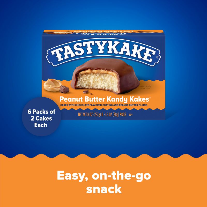Tastykake Peanut Butter Kandy Kakes - 6ct/8oz, 5 of 14