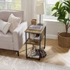 FEANDREA Cat Tree and End Table Cat Tower with Scratching Post and Mat Cat Condo for Living Room Rustic Brown - 3 of 4