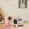 Costway 6-in-1 Baby Push Walker Wooden Strollers Learning Activity Center Toy with Kitchen - 2 of 4