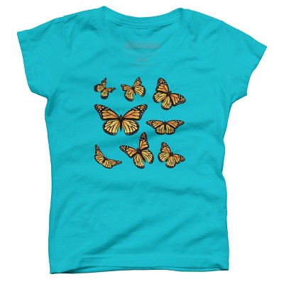 Girl's Design By Humans Monarch butterfly By AnnArtshock T-Shirt