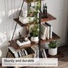 Jojoka Boat-Shaped 4-Tier Bookshelf, Narrow Modern Bookcase, Space-Saving Storage Shelf for Bedroom, Living Room, Stylish Home Decor - 4 of 4