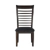 Steve Silver Co. Set of 2 Ally Dining Side Chairs Espresso Finish: Ladder-Back, Faux Leather, Wood Frame - image 2 of 4