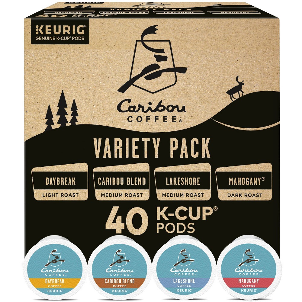 Photos - Coffee Caribou  Keurig K-Cup Variety Pack Medium Roast  - 40ct