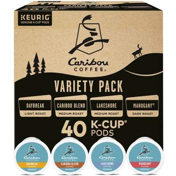 Caribou Coffee Keurig K-Cup Variety Pack Medium Roast Coffee - 40ct