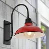 12.25" 1-Light Stanley Farmhouse Industrial LED Gooseneck Arm Outdoor Sconce - JONATHAN Y - 4 of 4