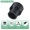 Unique Bargains Water Line Straight UReducer Pipe Fitting Reducing Coupling Connector Black - 2 of 4