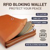 Generic Family Passport Holder with AirTag RFID Passport Wallet Leather Travel Wallet - 4 of 4