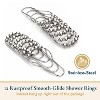 LunaLulinlk Fabric Shower Curtain with Hooks - 3 of 4