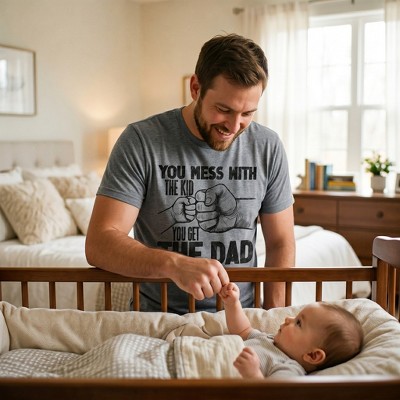 Мужские футболки Crazy Dog T-Shirts, Inc. Mens Funny T Shirts You Mess With The Kid You Get The Dad Sarcastic Fathers Day Graphic Novelty Tee for Men - Crazy Dog Men's T Shirt Gift for Dad L — фото 3