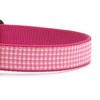 Up Country Pink Gingham Quick Release Dog Collar (Large (15-21 Inches) - 1 In Width) - 3 of 3