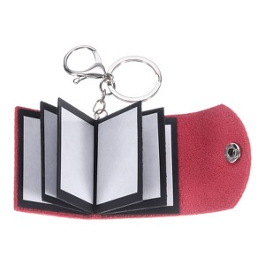 Unique Bargains Leather Waterproof DIY Mini Photo Custom Keychain with 10 Pictures - 1 of 4