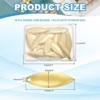 Unique Bargains Metal Curved Fishing Lure Blades with Plastic Storage Box 40 Pcs - 2 of 4